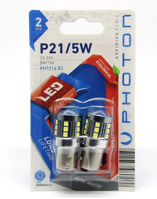L-PH7216 B2 - PH7216 B2 P21/5W 1016 ÇİFT DUY (2’LI BLISTER) [BEYAZ] Led - Oto Yedek Parça Görseli